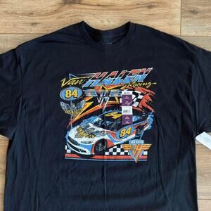 Van Halen Racing 84 Graphic T Shirt 2XL Black New With Tags Official Band Tee